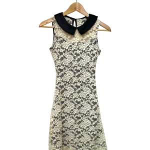 White Lace A Line Mini Dress Size S