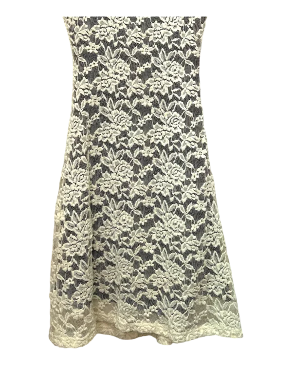AgAD4hMAAmMUWFU_processed_large_1 White Lace A Line Mini Dress Size S