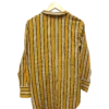 AgADGRQAAjZbwVQ_processed Mustard Striped Wrap Blouse Size XS