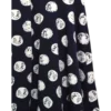 AgADIBMAApJNgVU_processed_large_3 Navy Polka Dot Flare Skirt Size M