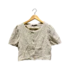 AgADIhcAAnE5AVY_processed Cream Textured Puff Sleeve Blouse Size S