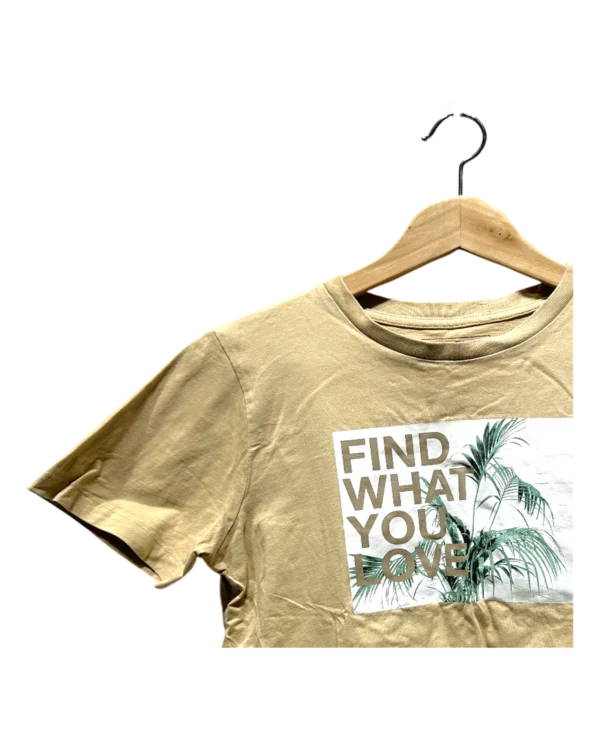 AgADPRAAApyW4Vc_processed_large_0 Beige Tropical Graphic Cropped Tee Size M