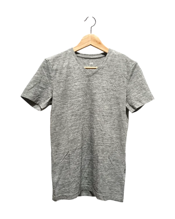 AgADcRMAAus5MVU_processed Grey Classic V Neck Tee Size XS