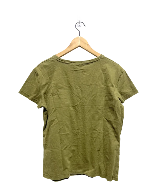 AgADchEAAnJg0VQ_processed Olive Green Basic Crew Neck Tee Size Size XL