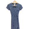 AgADtBIAAnt-4FU_processed Navy Striped Wrap Mini Dress Size XS
