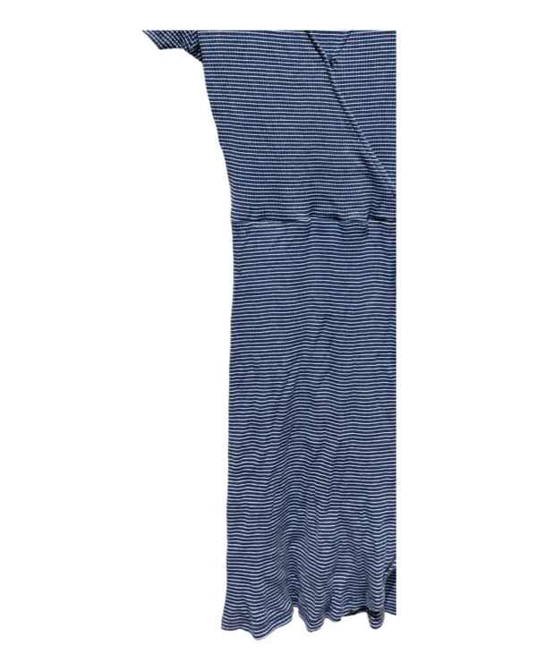 AgADtBIAAnt-4FU_processed_large_2 Navy Striped Wrap Mini Dress Size XS