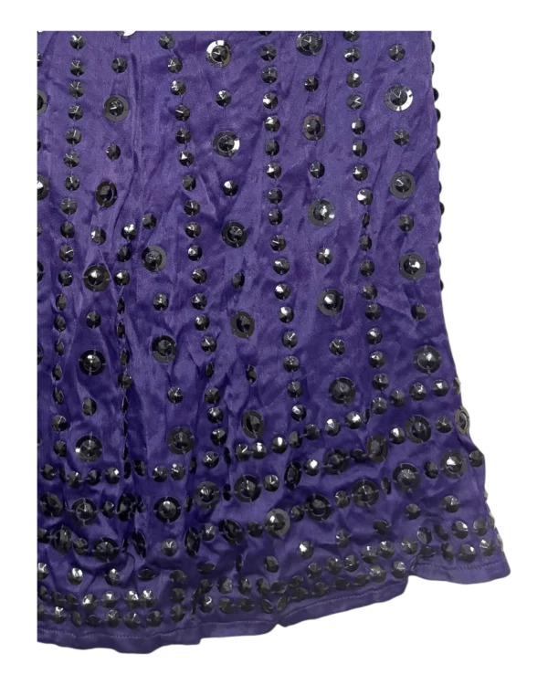 AgAD0BAAAqERMVU_processed_large_3 Royal Purple Embellished Mini Skirt Size M