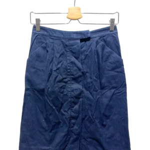 Navy Blue A-Line Midi Skirt Size S