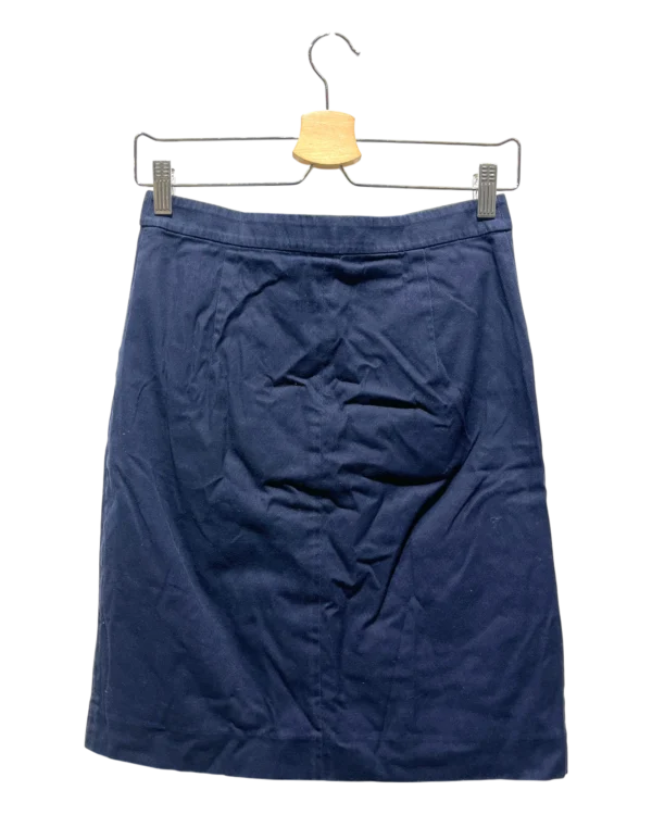 AgAD0xYAAnE5AVY_processed Navy Blue A-Line Midi Skirt Size S