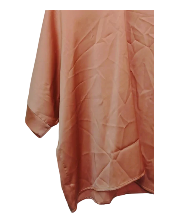 AgAD3hIAApJNgVU_processed_large_2 Coral Pink Relaxed V Neck Blouse Size XXL