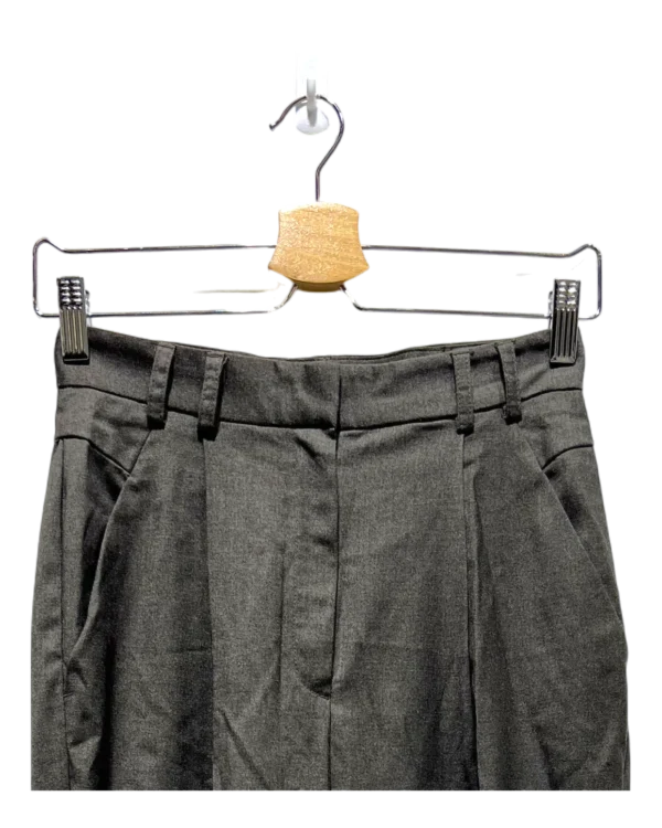 AgADDBIAAo9iuVU_processed_large_0 Charcoal Grey Pleated Tapered Pants Size L