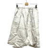 AgADIRIAAjjXsVU_processed Ivory Flowy Midi Skirt Size M