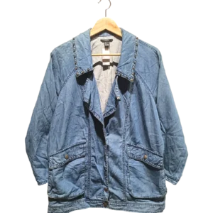 Vintage Wash Oversized Denim Jacket Size S