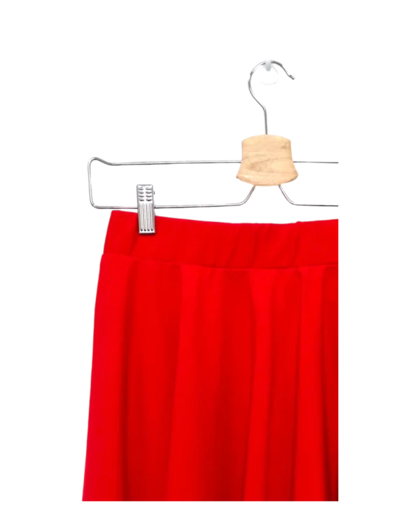 Cherry Red Flare Midi Skirt Size S