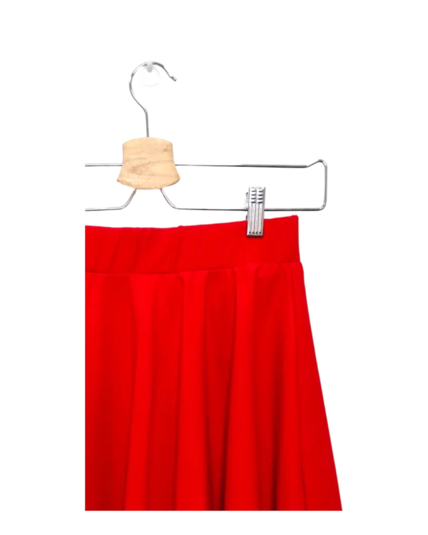 Cherry Red Flare Midi Skirt Size S