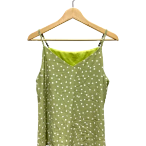 Olive Green Polka Dot Cami Top Size XL