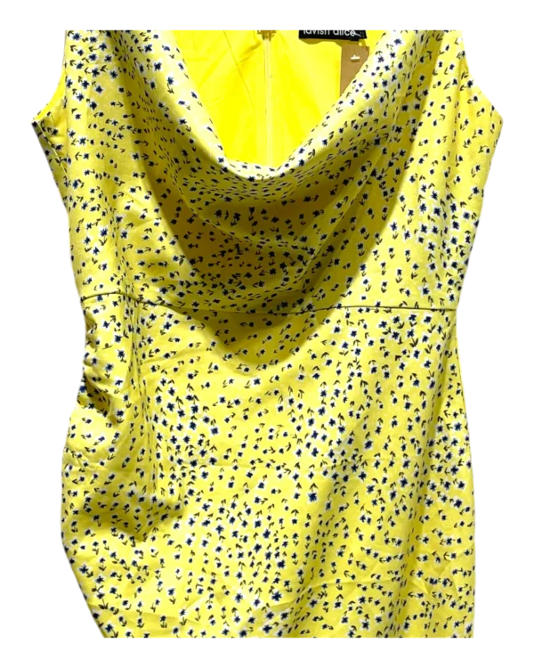 AgADbBUAAtZ8cVU_processed_large_1 Lemon Yellow Draped Slip Dress Size L