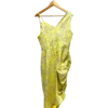 AgADbhUAAtZ8cVU_processed Lemon Yellow Draped Slip Dress Size L