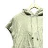 AgADgRIAAlPZWFU_processed_large_0 Sage Green Cropped Sleeveless Hoodie Size L