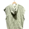 AgADghIAAlPZWFU_processed Sage Green Cropped Sleeveless Hoodie Size L