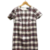 AgADzRMAAjjXuVU_processed White Red Plaid Shift Dress Size L