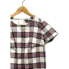 AgADzRMAAjjXuVU_processed_large_1 White Red Plaid Shift Dress Size L