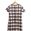 AgADzxMAAjjXuVU_processed White Red Plaid Shift Dress Size L
