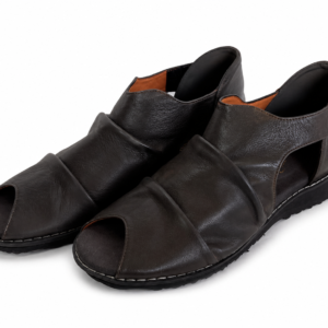 Charcoal Cut Out Wedge Sandals Size UK6