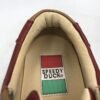 Burgundy Tan Lace-Up Sneakers Size UK6
