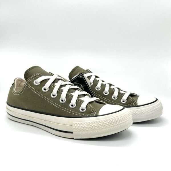 i-img1200x1200-1778983293677443nuu7369519 Olive Canvas Low Top Sneakers UK6