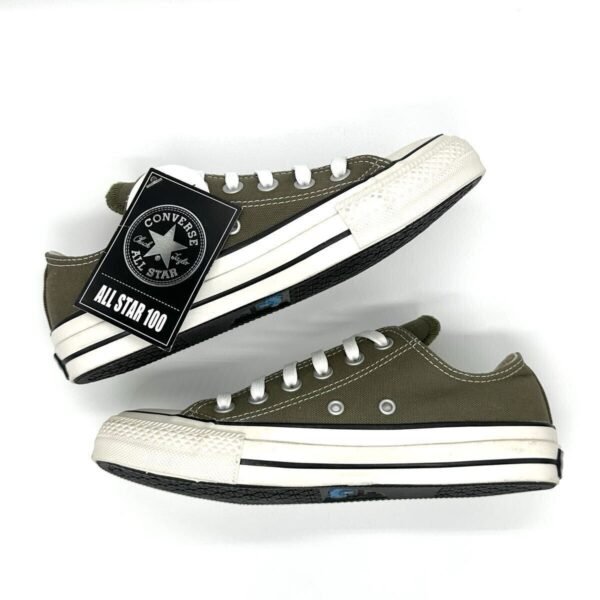 i-img1200x1200-17789832937755j3jrqk369519 Olive Canvas Low Top Sneakers UK6