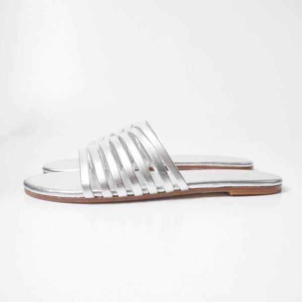 i-img1200x1200-17799428752324gdpu7i9230 Silver Multi Strap Slide Sandals Size UK5