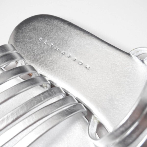 i-img1200x1200-17799428756260zmfty09230 Silver Multi Strap Slide Sandals Size UK5