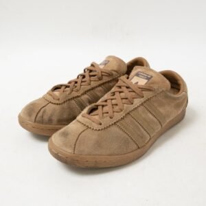 Tan Suede Low-Top Sneakers Size UK5.5