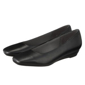 Classic Black Comfort Wedge Flats Size UK5